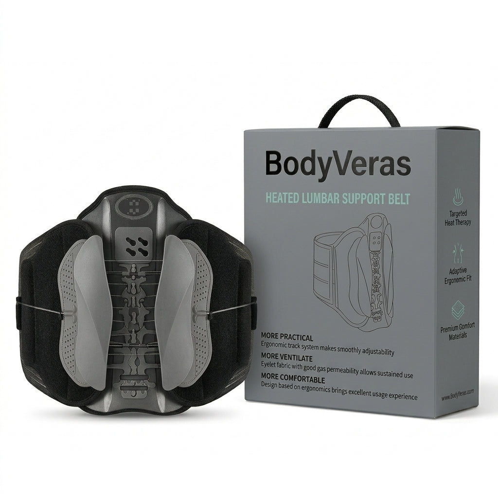 Heated Lumbar Support Belt – Cordless Comfort All Day